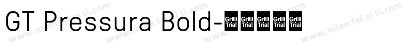 GT Pressura Bold字体转换